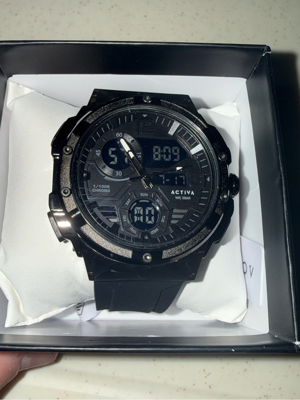 Ativa Men's Black Digital-Analog Sport Watch